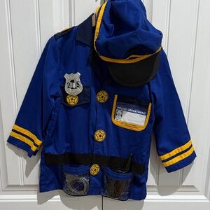 Melissa & Doug Blue Police Officer Costume with Hat